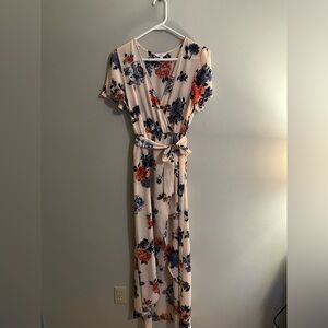 Candies Hybrid Pink Purple Floral Cottagecore Summer Dress Size Small